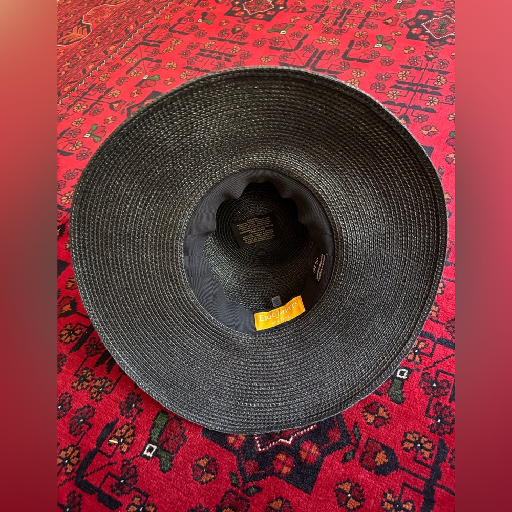Eric Javits Hampton Hat, Black. Worn twice. - Picture 5 of 5